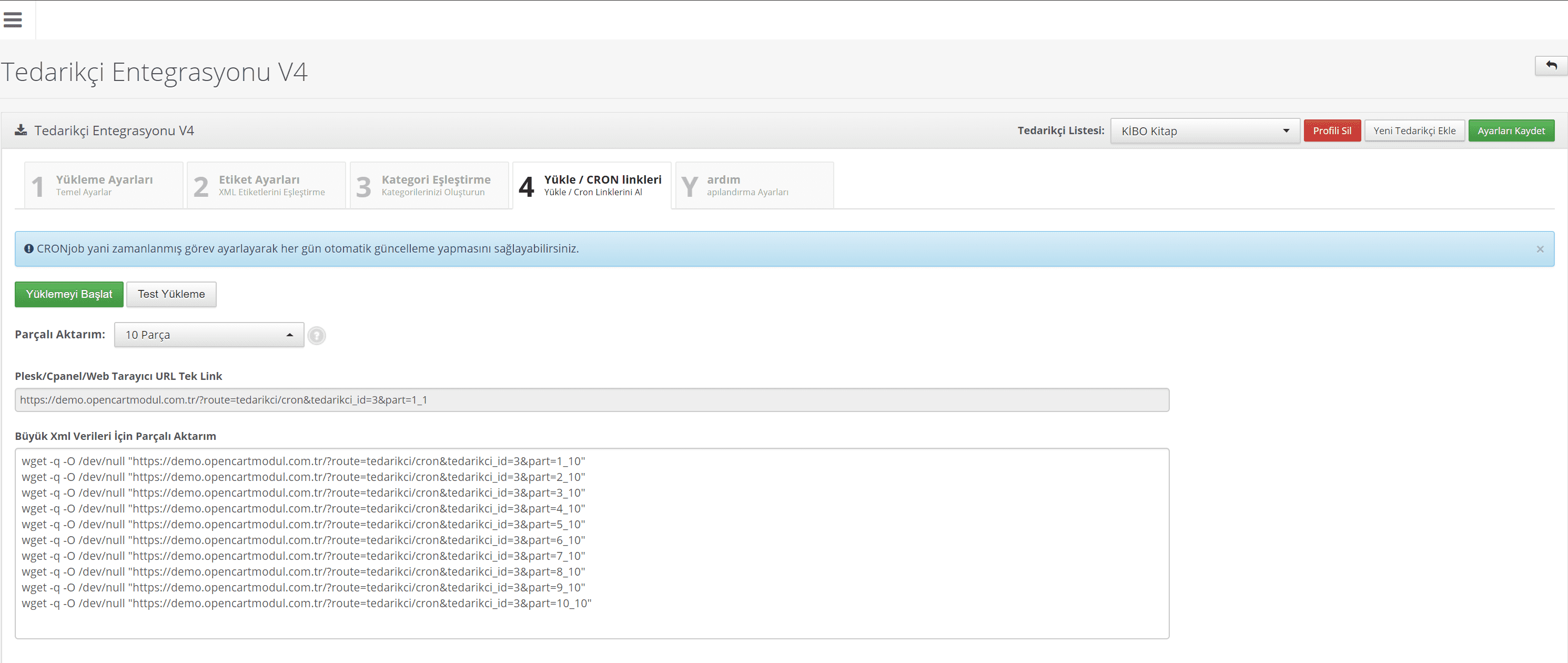 Opencart Gelişmiş Xml Tedarikçi Entegrasyonu V4 Opencart Gelişmiş Xml Tedarikçi Entegrasyonu V4